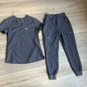 Figs charcoal rainbow Scrub Set